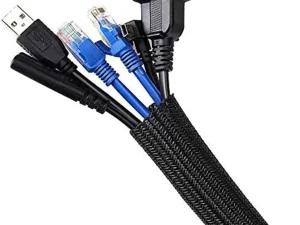 Organizator cabluri tresa poliester max. 6.0mm 5m negru