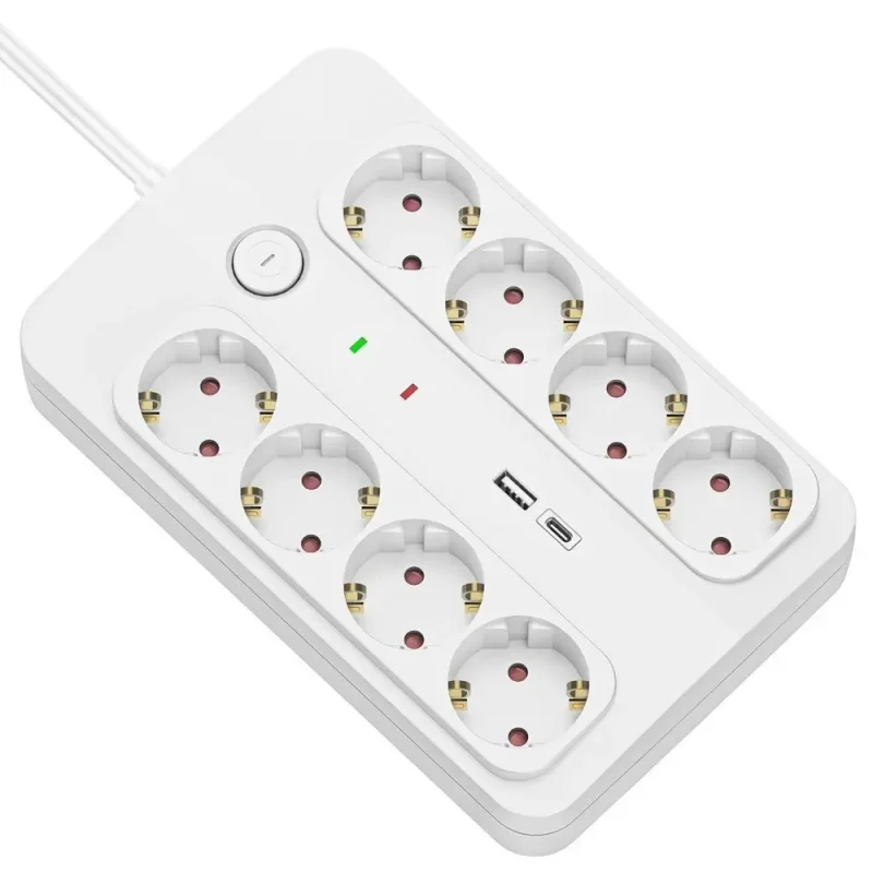 prelungitor-cu-protectie-technik-tp1255-8-prize-1x-usb-a-1x-usb-c-cablu-3x15mmp-15m-alb