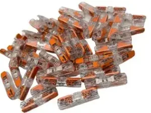 Set 10 conectori WAGO imbinare in linie cu parghie 0.2-4mm2 24-12AWG 221-2411-10