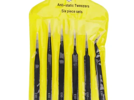 Set 6 buc pensete metalice anti-statice