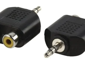 Set adaptor JACK STEREO 3.5mm tata - 2x RCA mama 2buc Well AC-010-BW