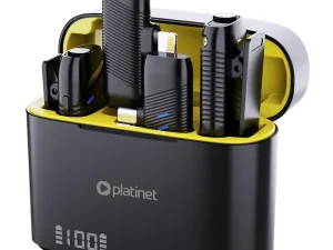 Set lavaliera microfon 2in1 wireless 2.4GHz 25m Plug & Play Android /iOS Platinet PLMM30