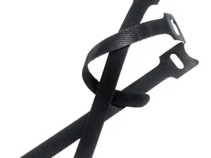 Set organizator de cabluri Banda Velcro Well 150mm x 12mm 25buc negru ORG-CABLE-T0225BK-WL