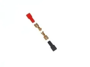 Set papuci electrici izolati mama 4.8x0.5mm 2buc rosu si negru GBC 18.3809.20-2