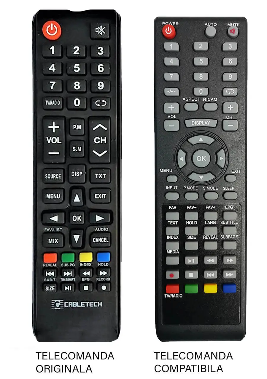 tv plasma Telecomanda inlocuitoare compatibila TV CABLETECH (46-1)