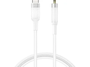 Cablu auxiliar audio Type-C la 3.5 mm Jack 1m alb XO-NB-R279B