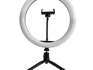 Selfie LED 7W 3200-5500K Ring Light 10" 3in1 cu alimentare USB V-tac SKU-23048