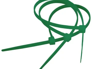 Set 100 fasete 140x3.5mm nylon verde SEL.12.210 SapiSelco SELFIT