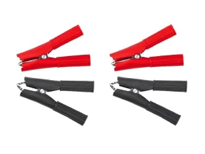 Set 4 crocodili izolati max. 30A (2x rosu + 2x negru) Cabletech KRO0398-4