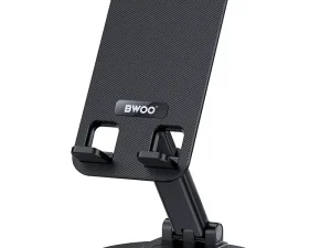 Suport birou rotativ 360 grade pentru telefon negru BWOO ZJ132