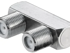 Adaptor TV forma de U Conector Soclu F - Soclu F 30x20mm cupru Goobay 11938