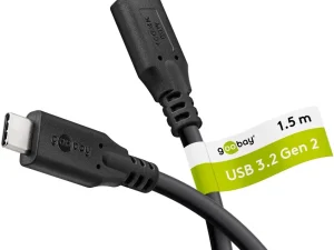 Cablu USB-C 3.2 - USB-C 3.2 1.5m 4K 60W 3A 10Gbit/s Thunderbolt 3 /4 Goobay 74206