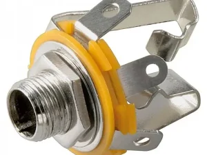 Conector Jack 6.3 mm mama stereo 3 piste montare pe panou NINIGI JC-124/6.35MM